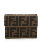 Fendi Zucca Trifold Compact Wallet - FINAL SALE (SHF-12797)
