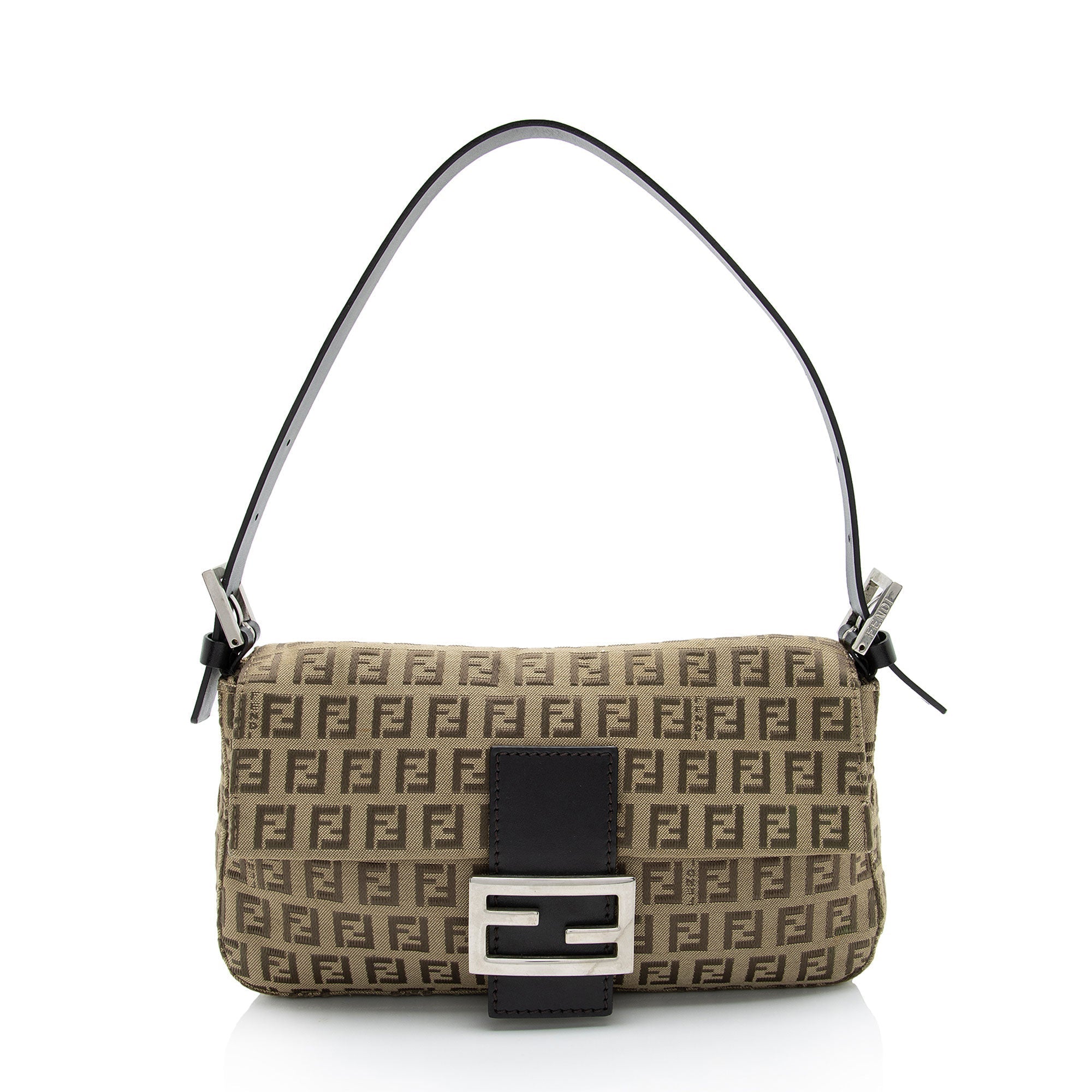 Fendi Zucchino Baguette Shoulder Bag (SHF-cdP0VZ)