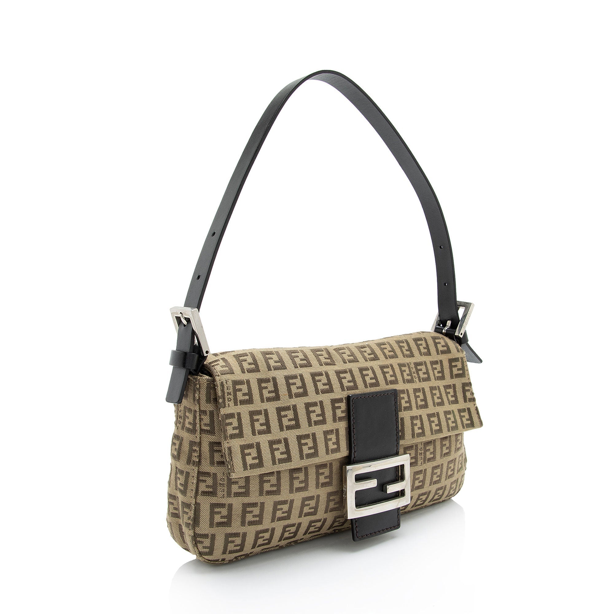 Fendi Zucchino Baguette Shoulder Bag (SHF-cdP0VZ)