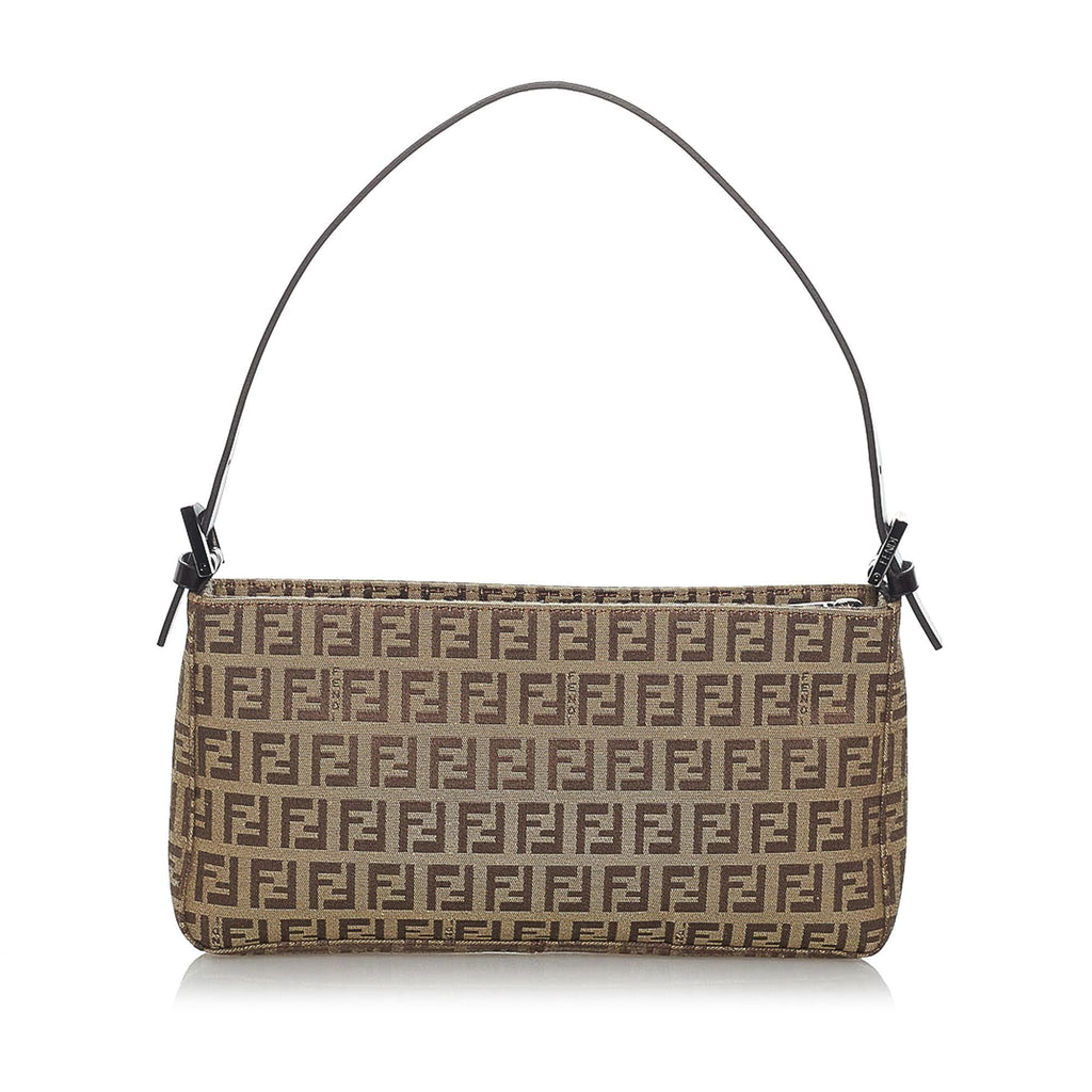 Fendi Zucchino Canvas Baguette (SHG-29391)