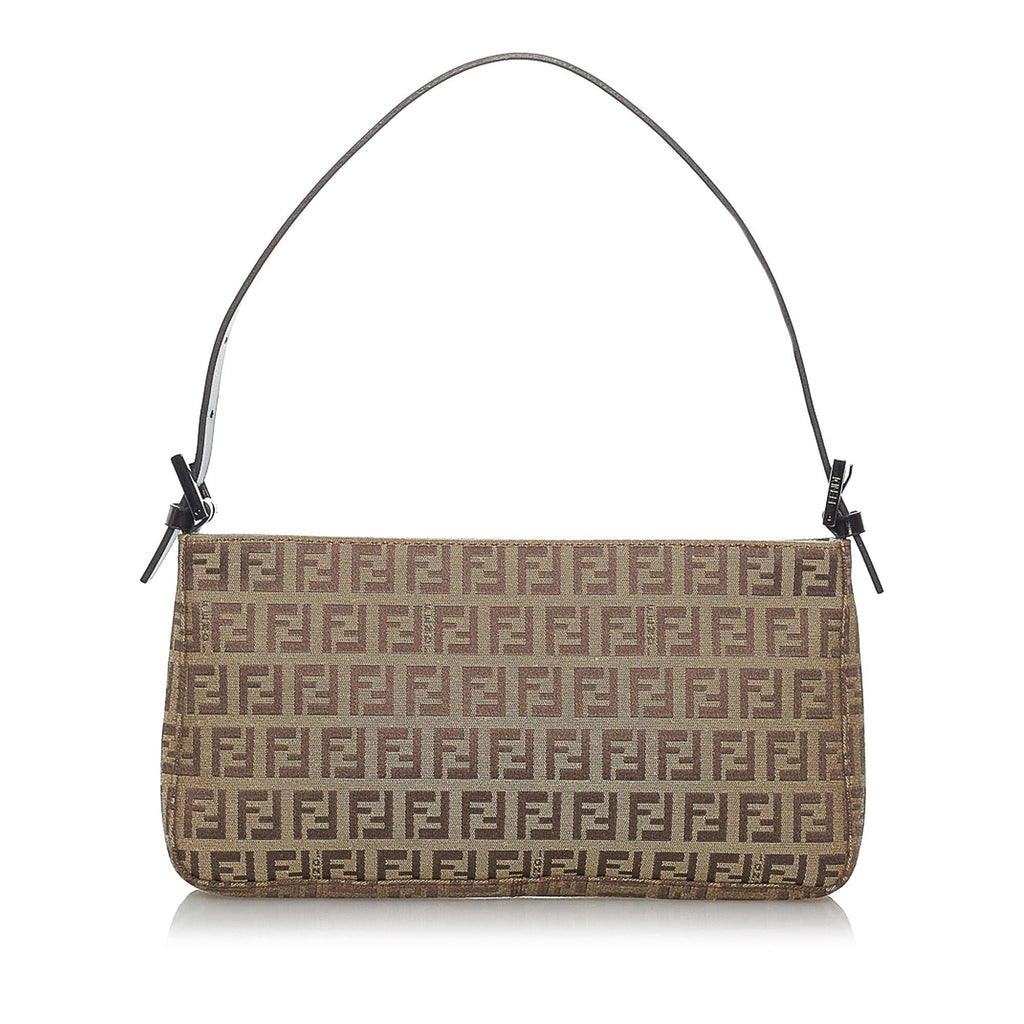 Fendi Zucchino Canvas Baguette (SHG-29391)