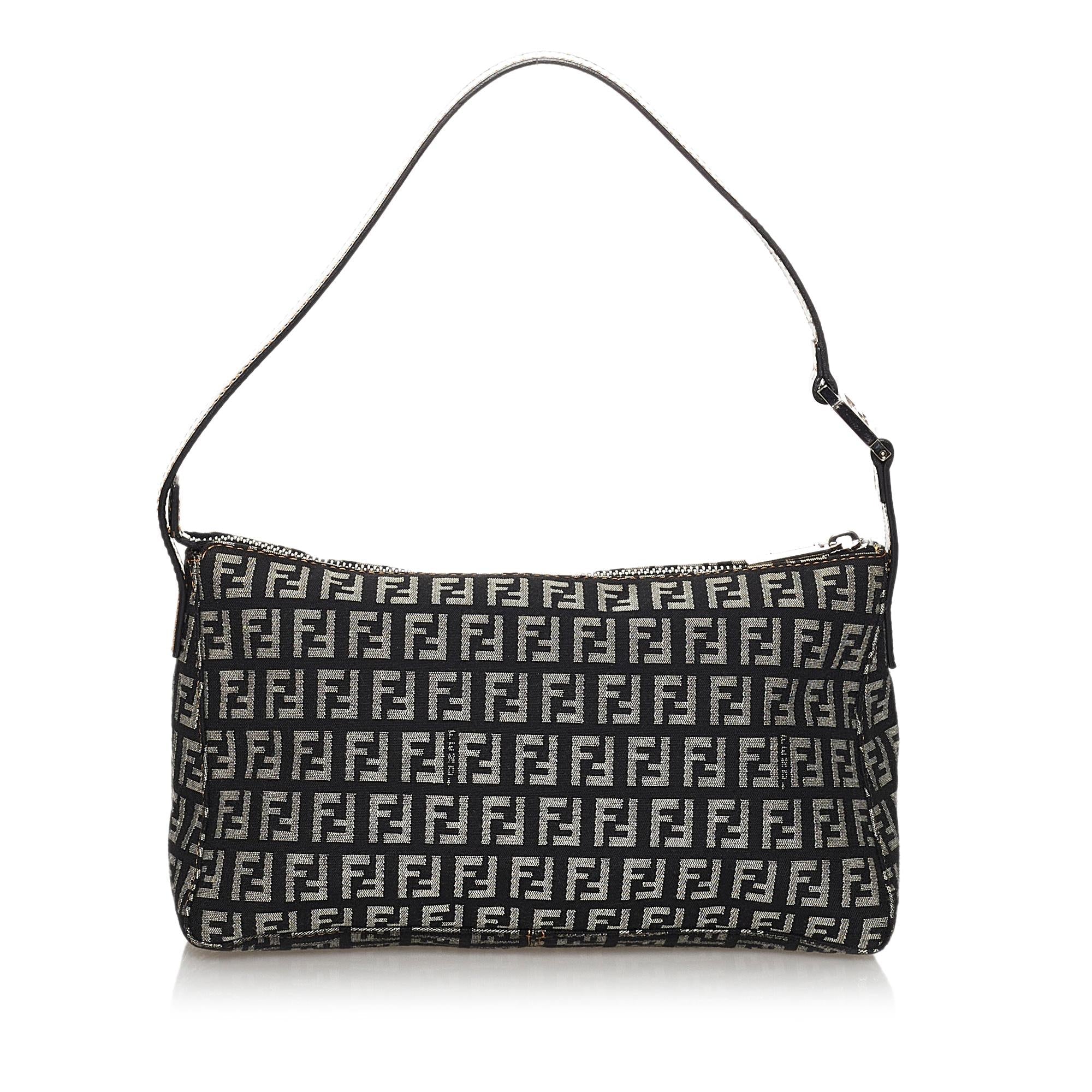 Fendi Zucchino Canvas Baguette (SHG-30041)