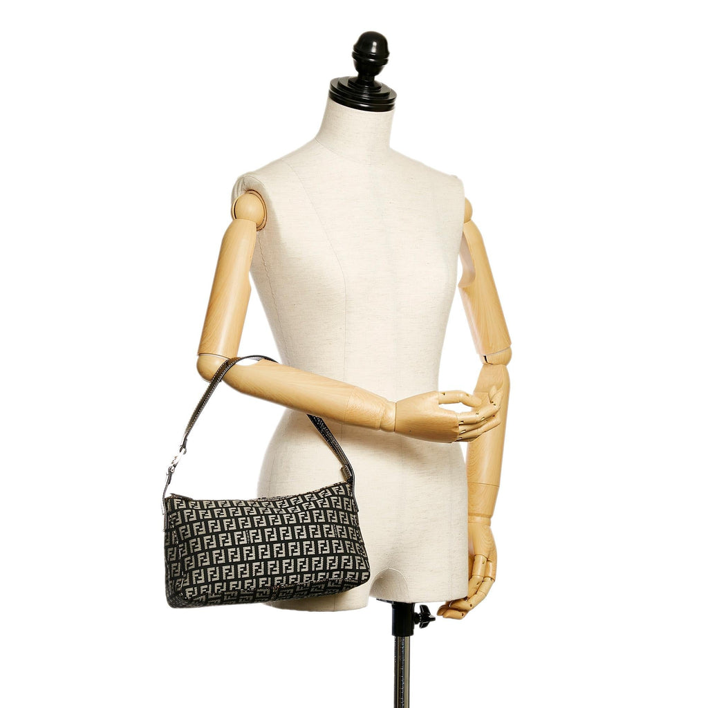 Fendi Zucchino Canvas Baguette (SHG-30041)