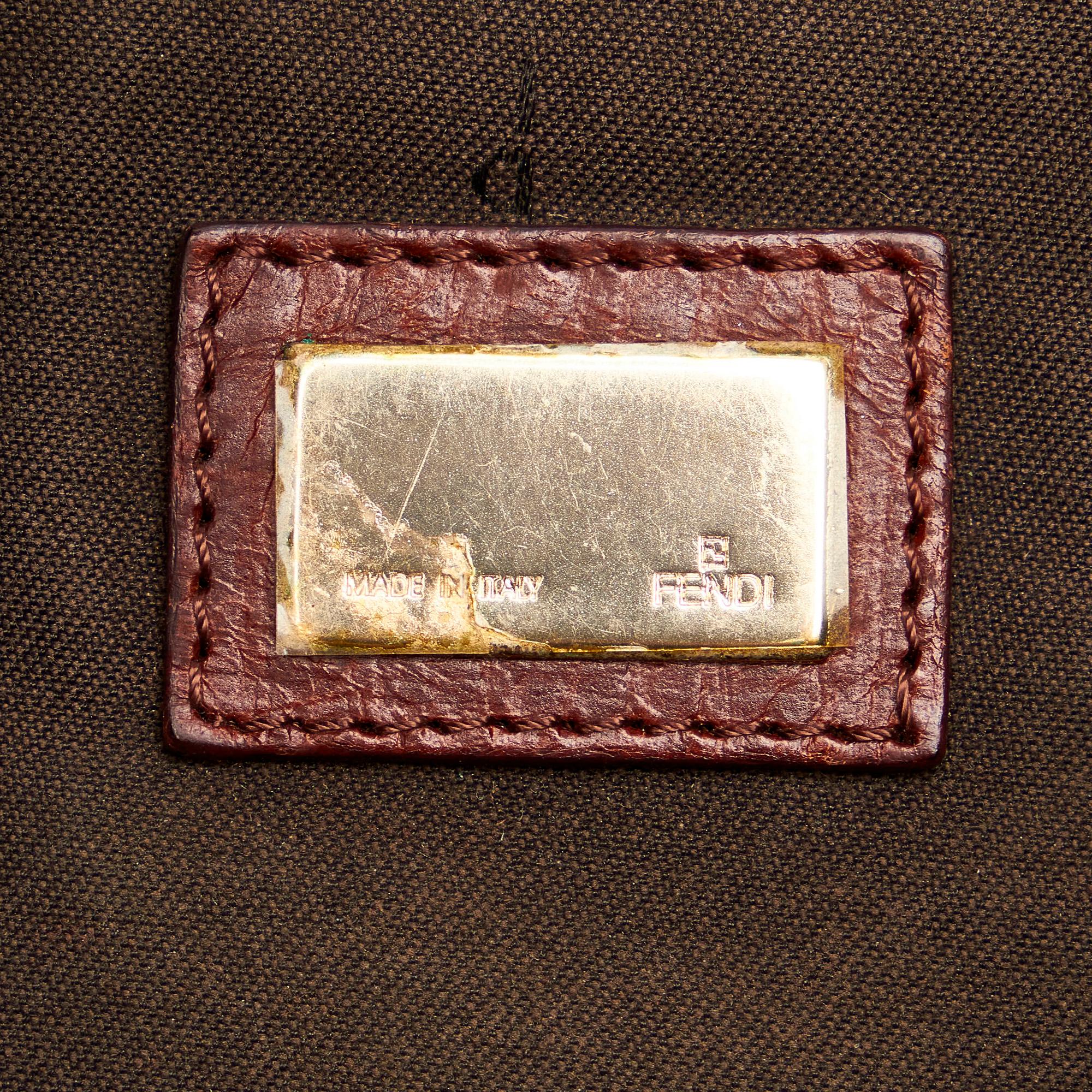 Fendi Zucchino Canvas Baguette (SHG-32056)