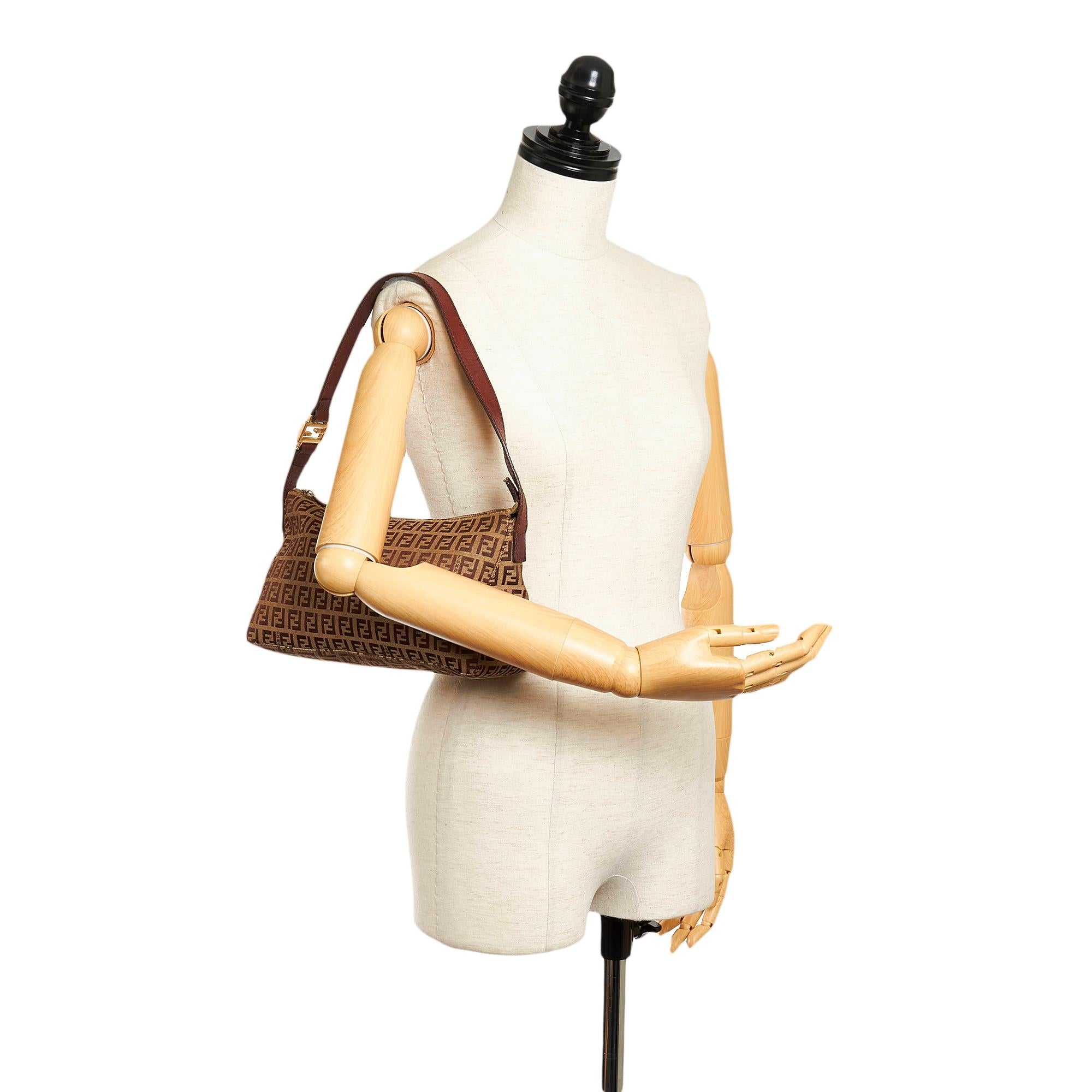 Fendi Zucchino Canvas Baguette (SHG-32056)