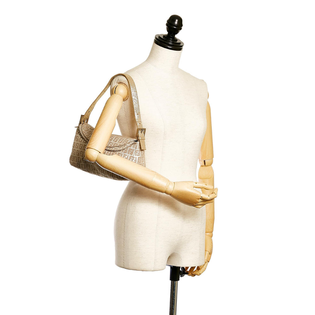 Fendi Zucchino Canvas Baguette (SHG-32750)
