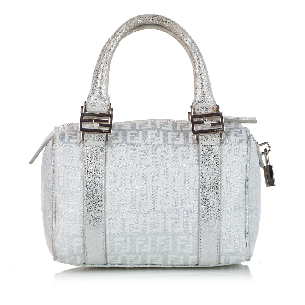 Fendi Zucchino Canvas Boston Bag (SHG-28234)