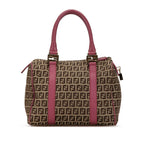 Fendi Zucchino Canvas Boston Bag (SHG-PFRtyP)