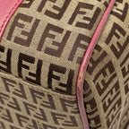 Fendi Zucchino Canvas Boston Bag (SHG-PFRtyP)