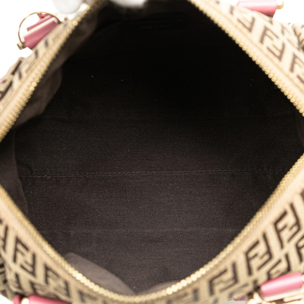 Fendi Zucchino Canvas Boston Bag (SHG-PFRtyP)