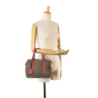 Fendi Zucchino Canvas Boston Bag (SHG-PFRtyP)