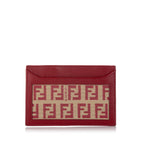 Fendi Zucchino Canvas Card Holder (SHG-26675)