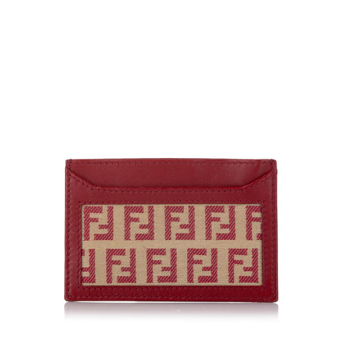 Fendi Zucchino Canvas Card Holder (SHG-26675)