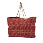 Fendi Zucchino Canvas Chain Tote (SHG-I1242i)