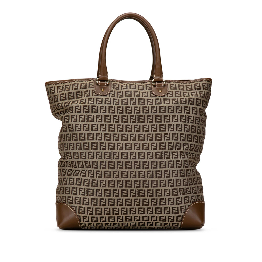 Fendi Zucchino Canvas Chef Shopping Tote (SHG-ZlUSCk)