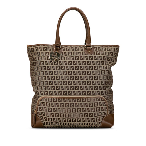 Fendi Zucchino Canvas Chef Shopping Tote (SHG-ZlUSCk)
