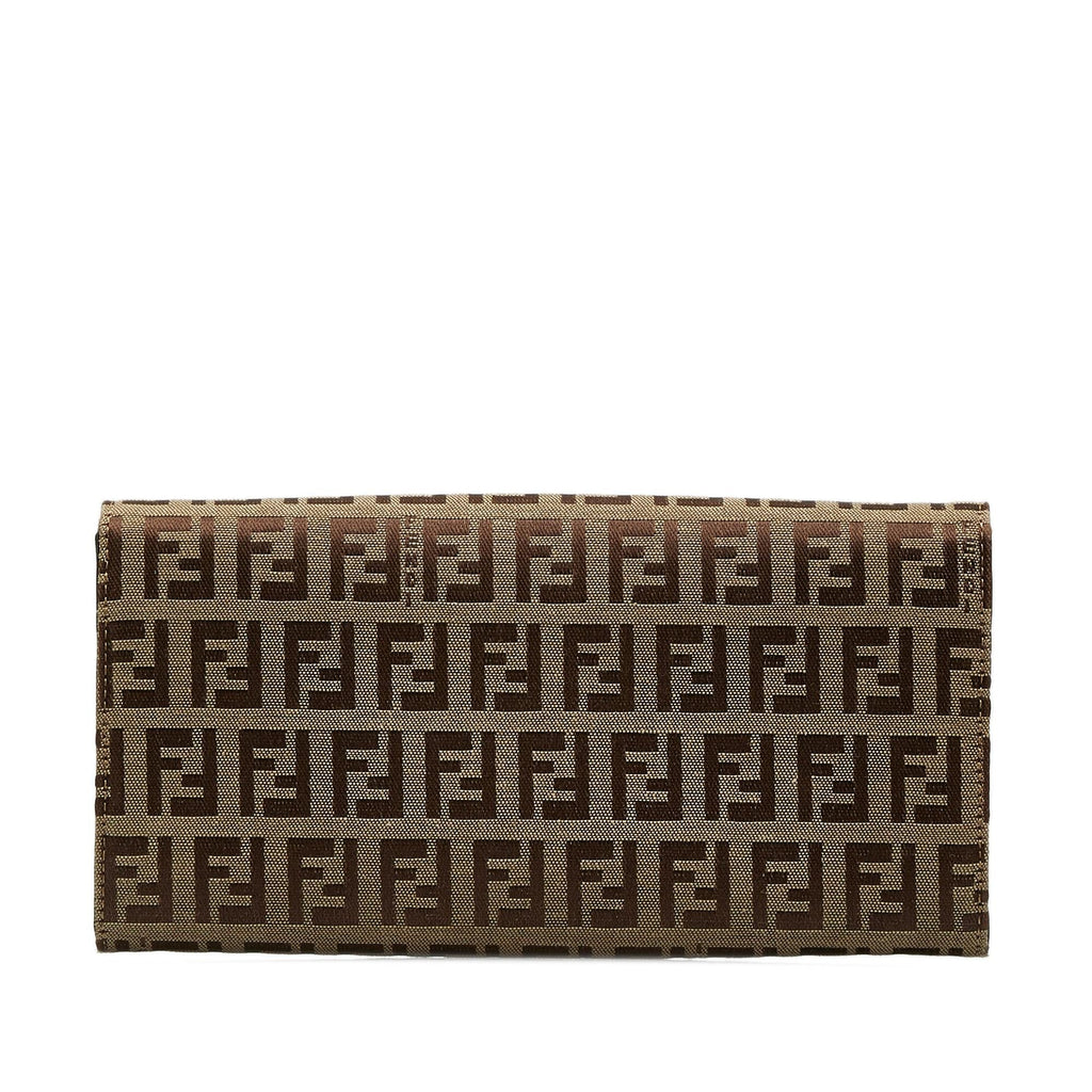 Fendi Zucchino Canvas Continental Wallet (SHG-RPVF6U)