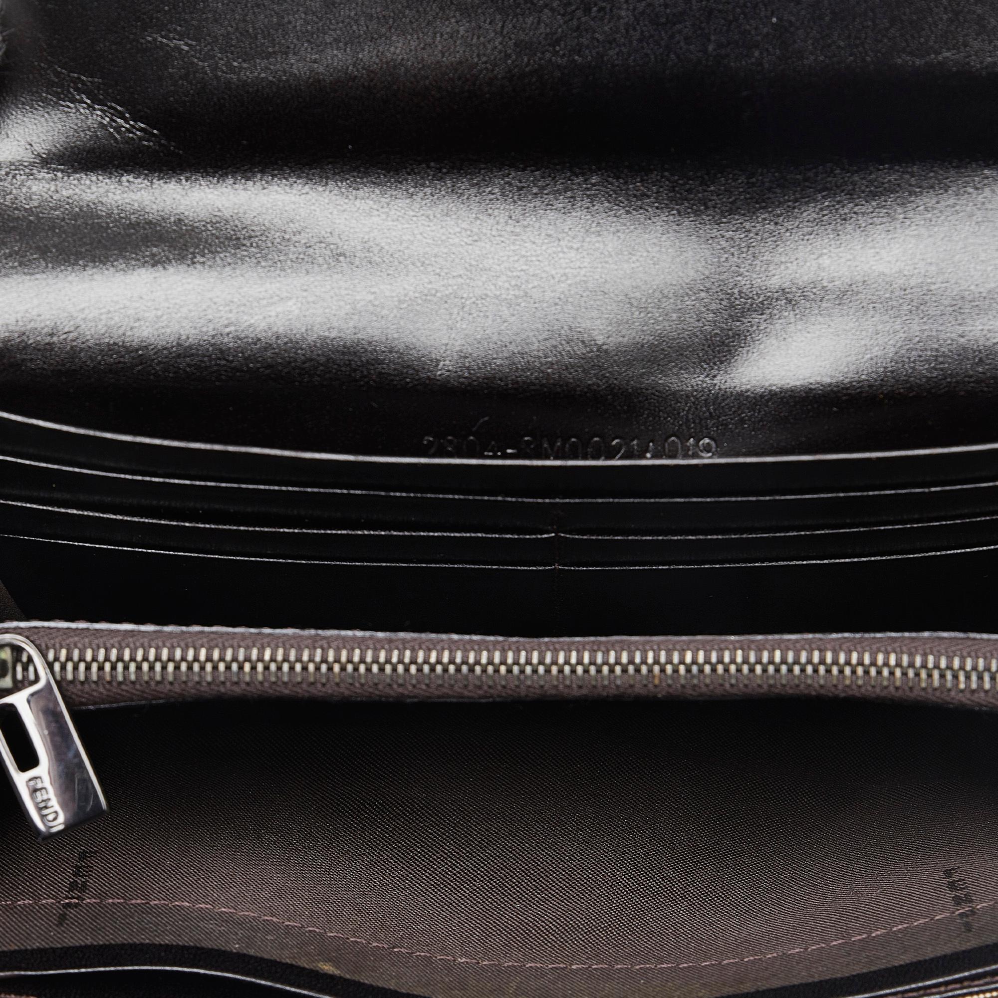 Fendi Zucchino Canvas Continental Wallet (SHG-RPVF6U)