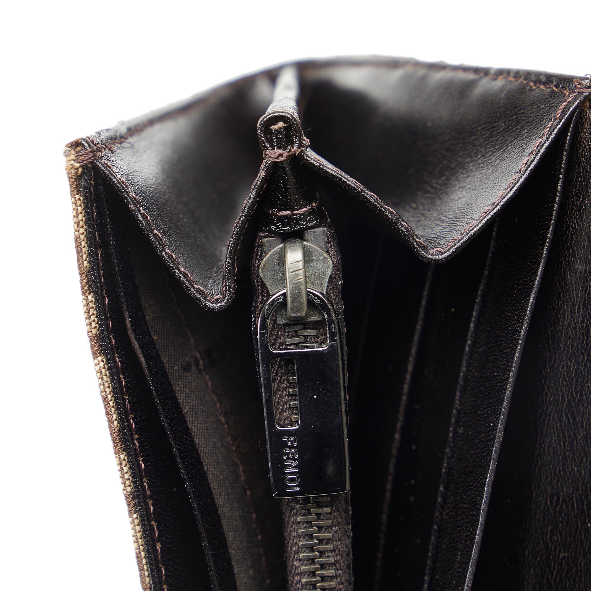 Fendi Zucchino Canvas Continental Wallet (SHG-RPVF6U)