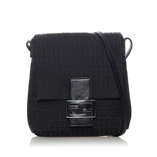 Fendi Zucchino Canvas Crossbody Bag (SHG-7fKD8B)