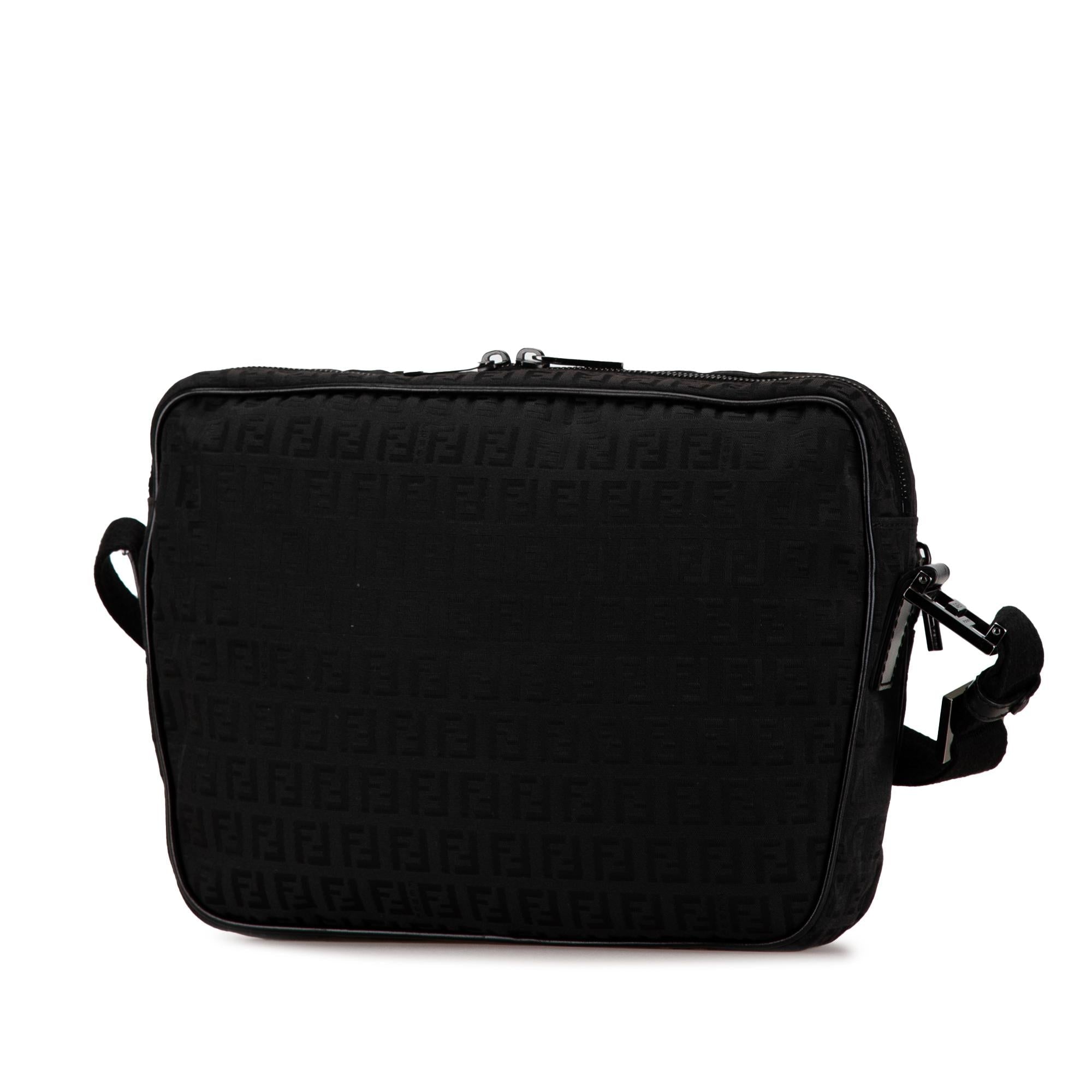 Fendi Zucchino Canvas Crossbody (SHG-Dy2RhL)