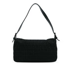 Fendi Zucchino Canvas Double Flap Baguette (SHG-l5oJft)