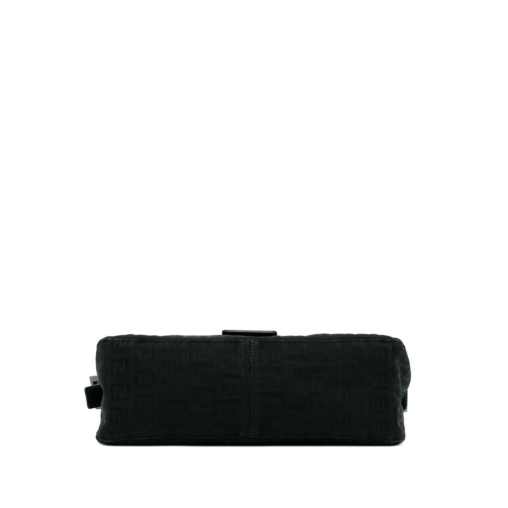 Fendi Zucchino Canvas Double Flap Baguette (SHG-l5oJft)