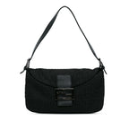 Fendi Zucchino Canvas Double Flap Baguette (SHG-l5oJft)