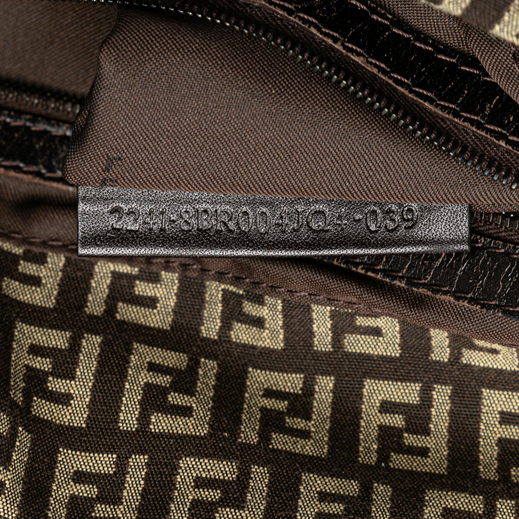 Fendi Zucchino Canvas Double Flap Mamma (SHG-R2s1ys)