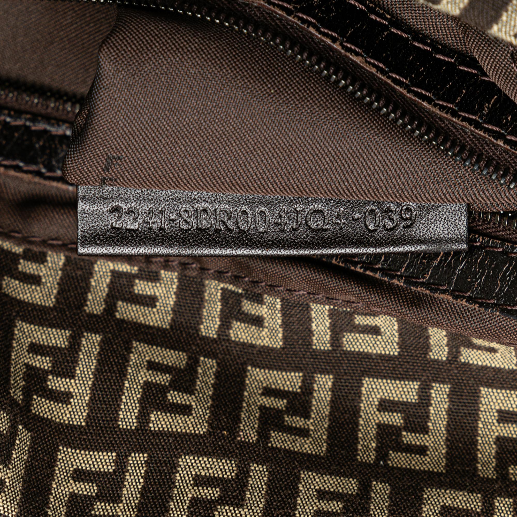 Fendi Zucchino Canvas Double Flap Mamma (SHG-R2s1ys)