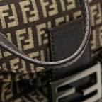 Fendi Zucchino Canvas Double Flap Mamma (SHG-R2s1ys)