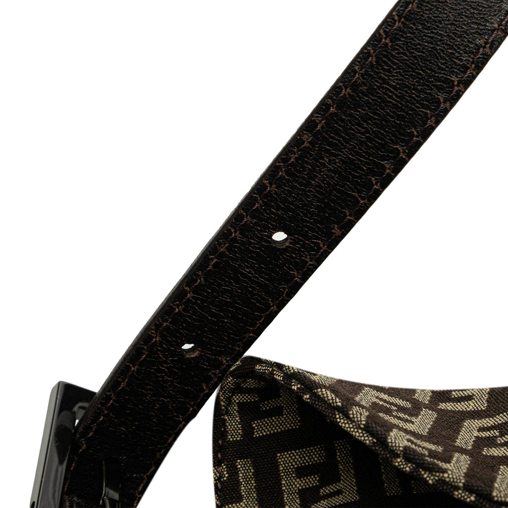 Fendi Zucchino Canvas Double Flap Mamma (SHG-R2s1ys)