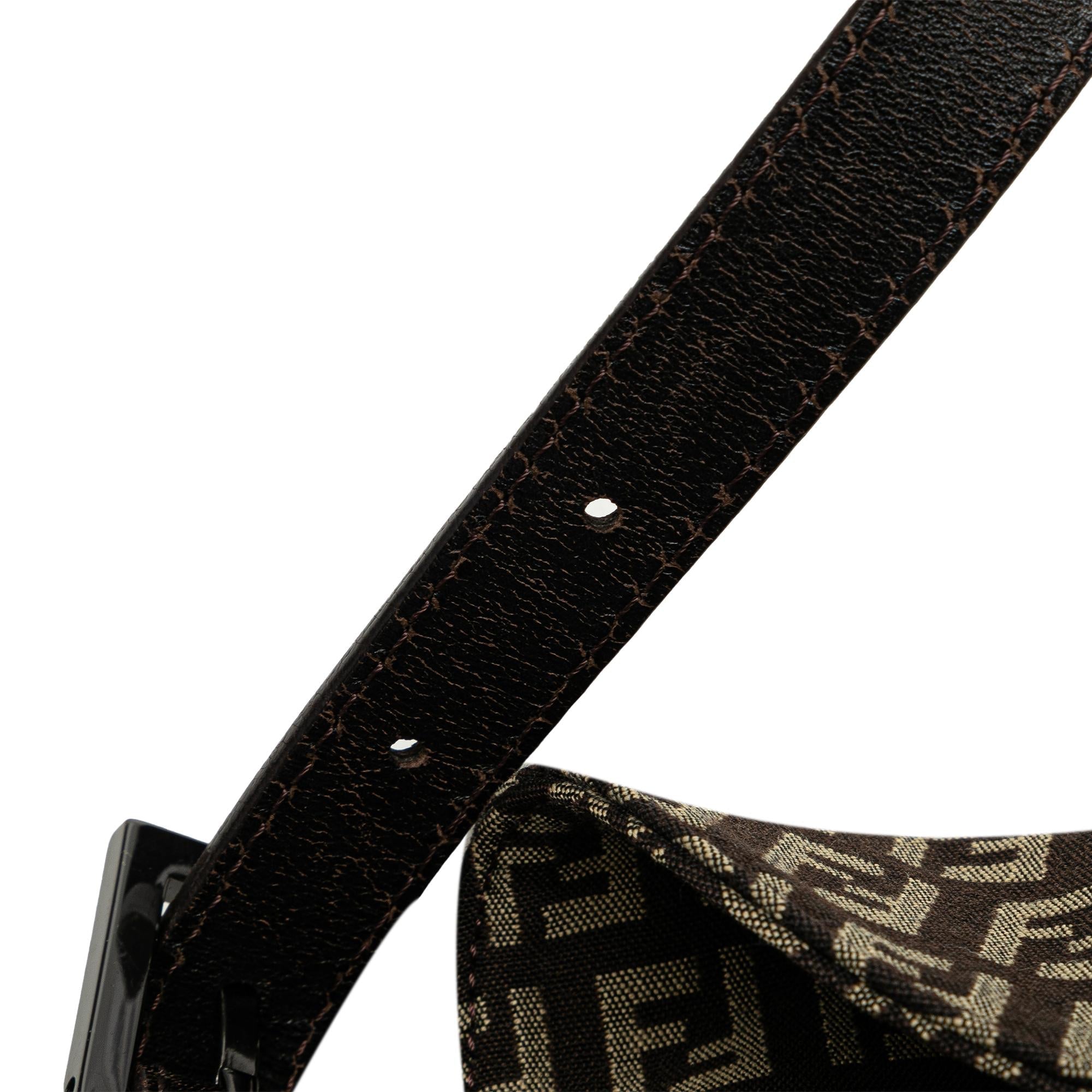 Fendi Zucchino Canvas Double Flap Mamma (SHG-R2s1ys)