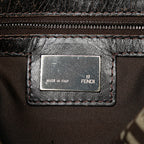 Fendi Zucchino Canvas Double Flap Mamma (SHG-R2s1ys)