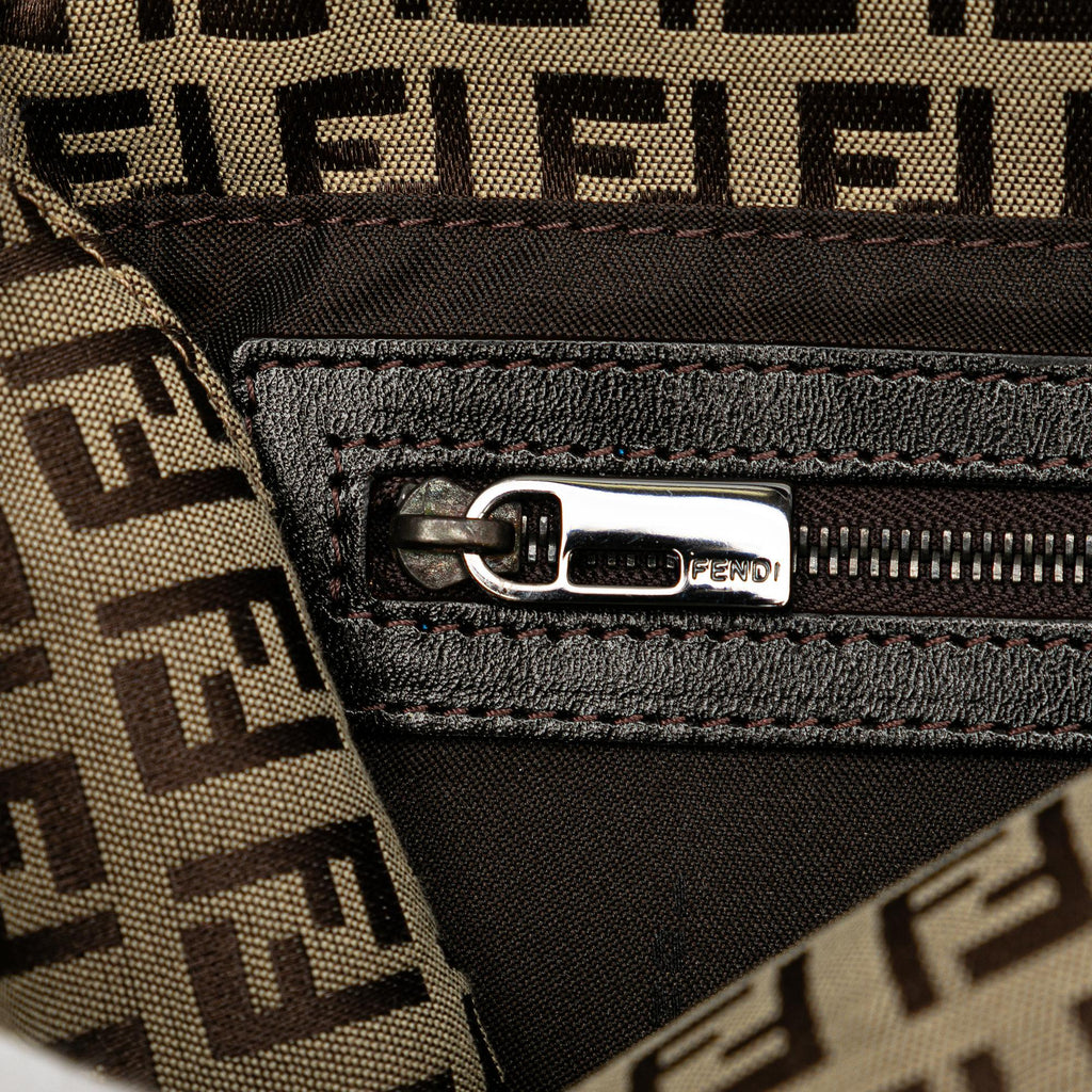 Fendi Zucchino Canvas Double Flap Mamma (SHG-c6gWq6)