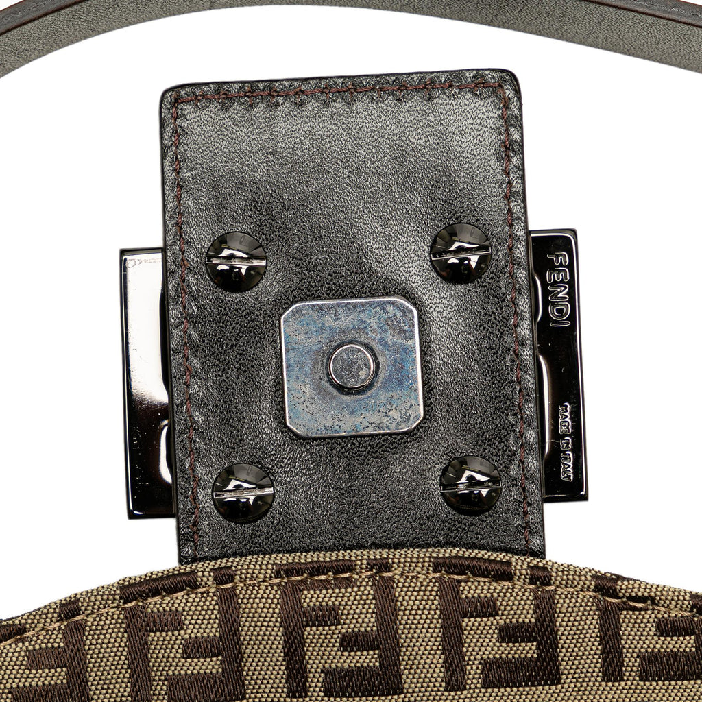 Fendi Zucchino Canvas Double Flap Mamma (SHG-c6gWq6)