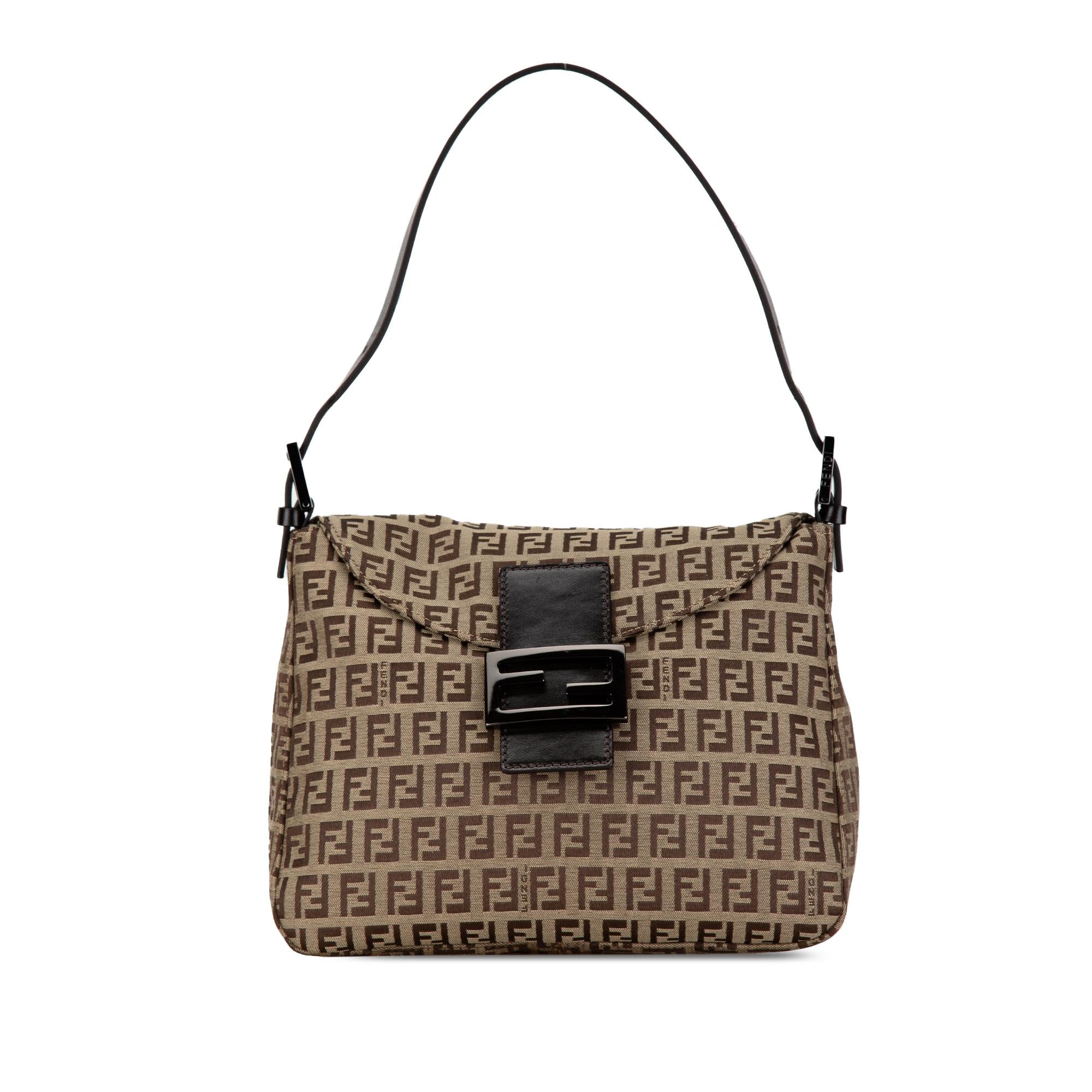 Fendi Zucchino Canvas Double Flap Mamma (SHG-c6gWq6)