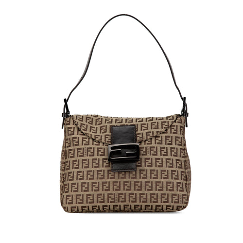 Fendi Zucchino Canvas Double Flap Mamma (SHG-c6gWq6)