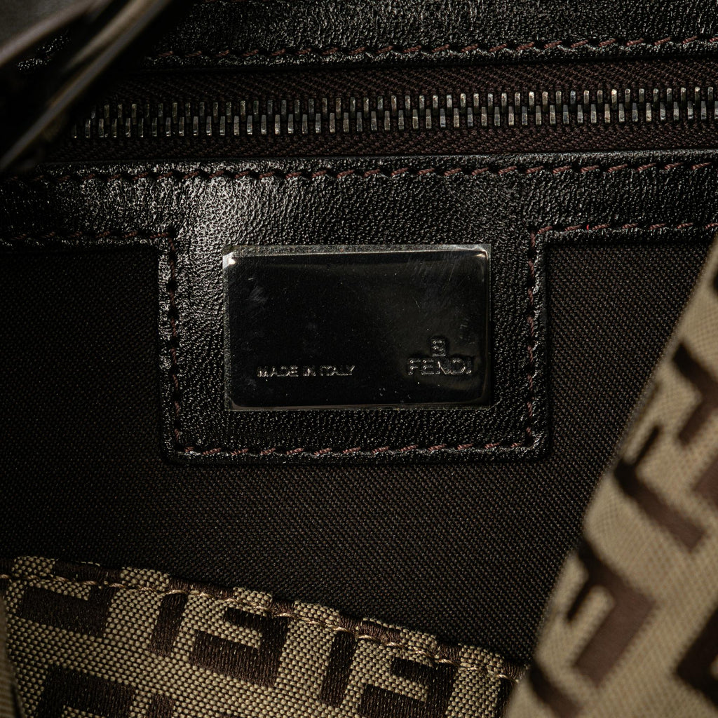 Fendi Zucchino Canvas Double Flap Mamma (SHG-c6gWq6)