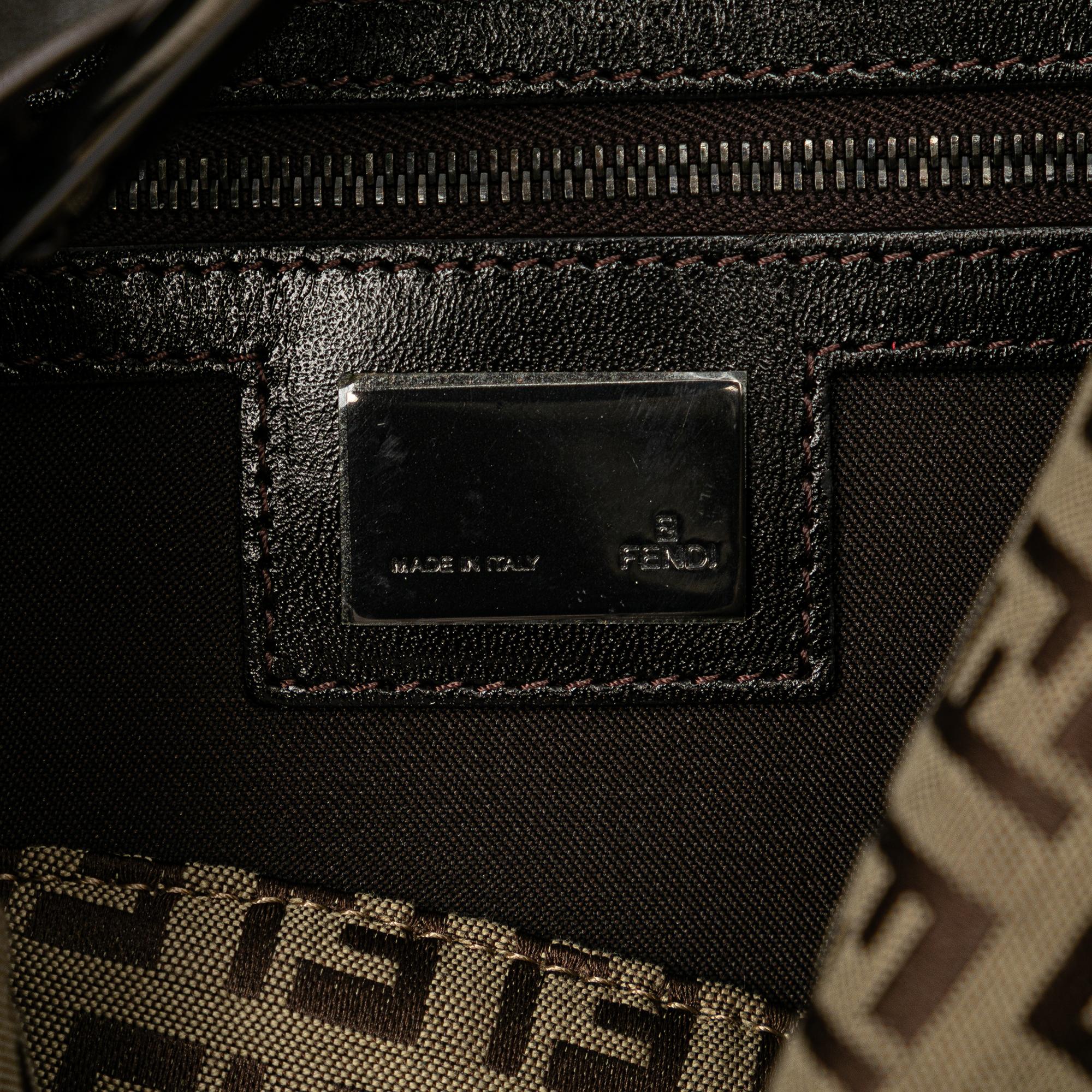 Fendi Zucchino Canvas Double Flap Mamma (SHG-c6gWq6)