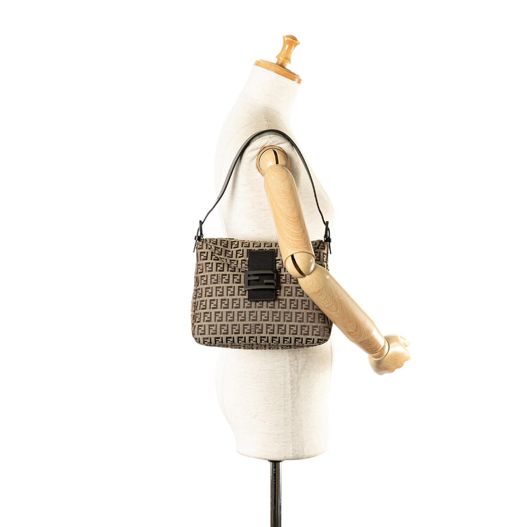 Fendi Zucchino Canvas Double Flap Mamma (SHG-c6gWq6)