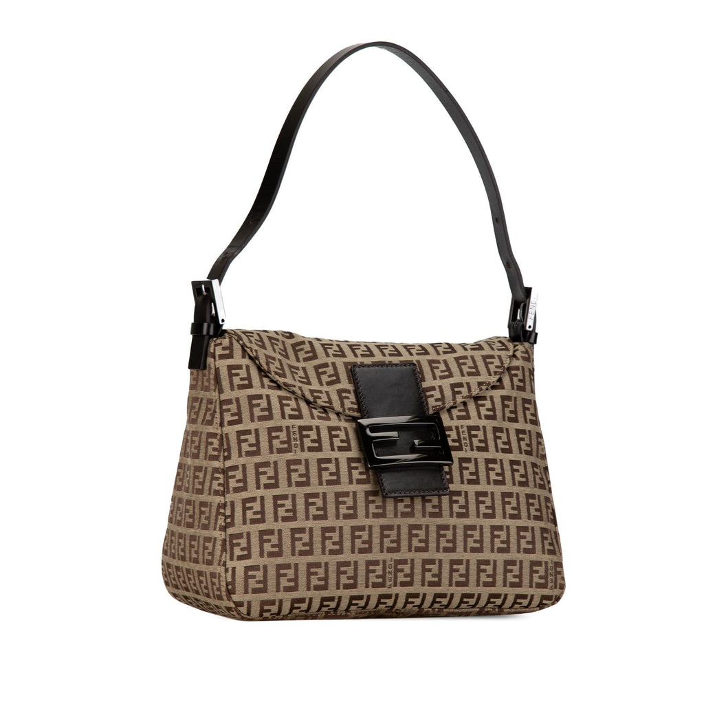 Fendi Zucchino Canvas Double Flap Mamma (SHG-c6gWq6)