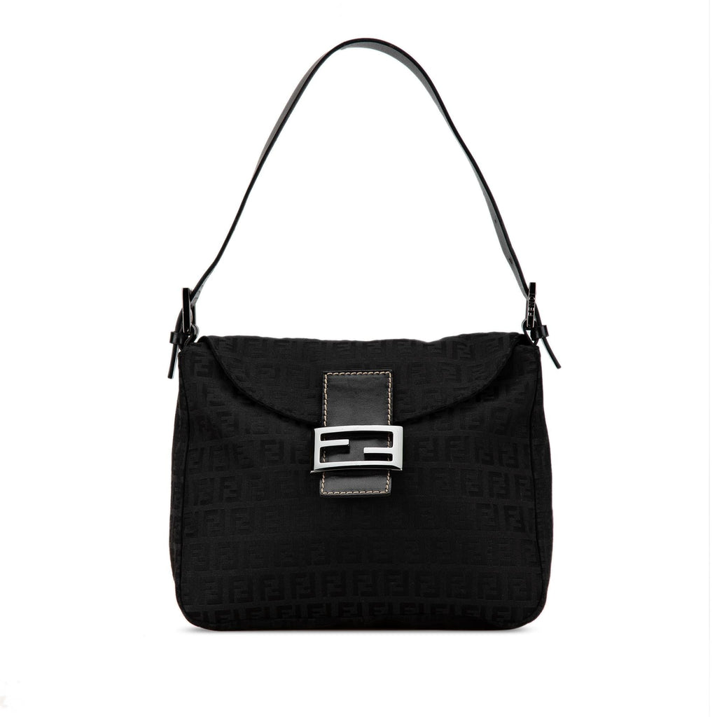 Fendi Zucchino Canvas Double Flap Mamma (SHG-gMXeou)