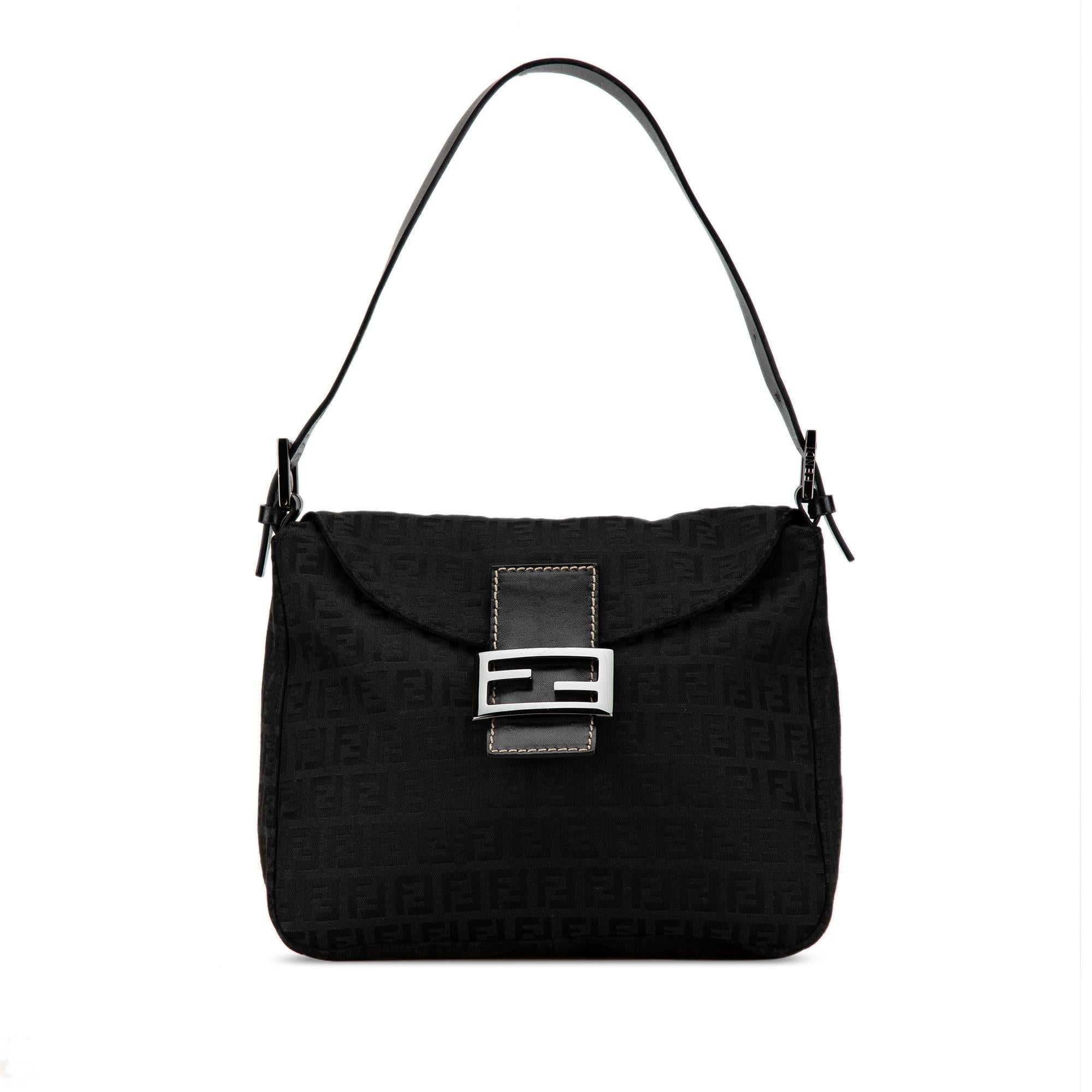 Fendi Zucchino Canvas Double Flap Mamma (SHG-gMXeou)