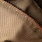 Fendi Zucchino Canvas Double Flap Shoulder Bag (SHG-Kqd5RW)