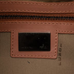 Fendi Zucchino Canvas Double Flap Shoulder Bag (SHG-Kqd5RW)