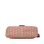Fendi Zucchino Canvas Double Flap Shoulder Bag (SHG-FSL5cl)