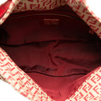 Fendi Zucchino Canvas Double Flap Shoulder Bag (SHG-FSL5cl)