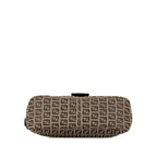 Fendi Zucchino Canvas Double Flap Shoulder Bag (SHG-mBkFfe)
