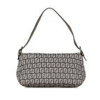 Fendi Zucchino Canvas Double Flap Shoulder Bag (SHG-C7qWAj)